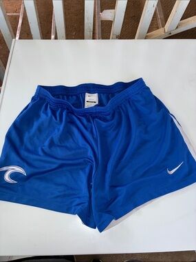 Nike Blue Dri-FIT Slim Fit Athletic Shorts with White Tag